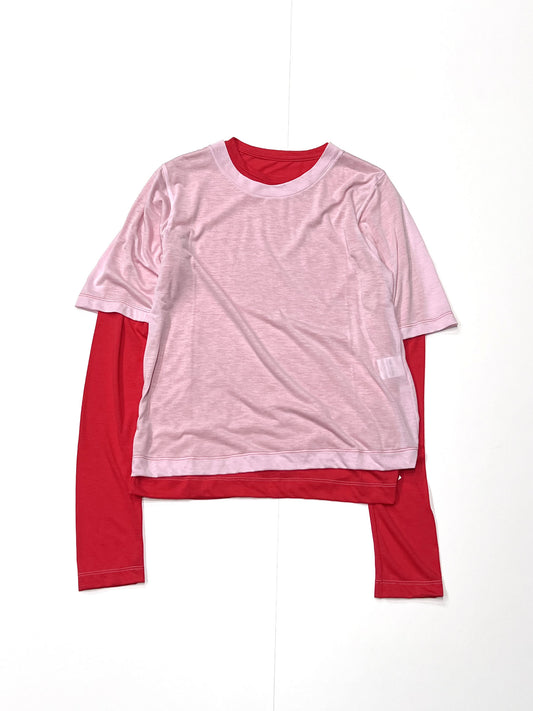 HALF & LONG SLEEVE UNIT TEE PINK