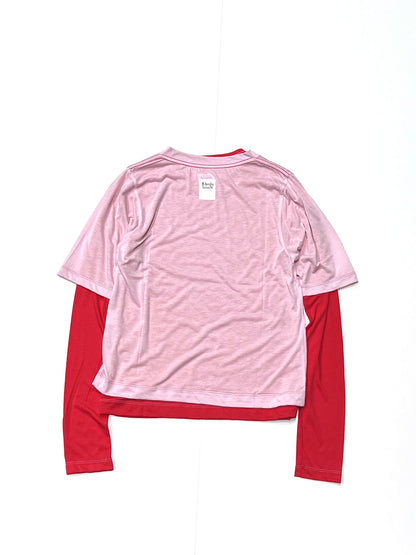 HALF & LONG SLEEVE UNIT TEE PINK