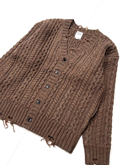 ARAN CARDIGAN MOCHA