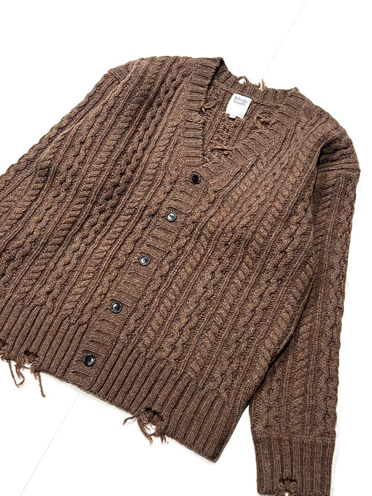 ARAN CARDIGAN MOCHA