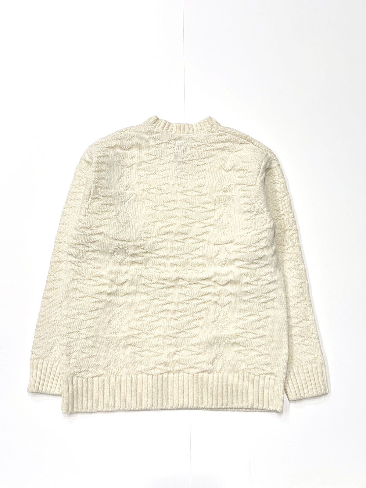FISHERMAN SWEATER - NATIVE PATTERN NATURAL