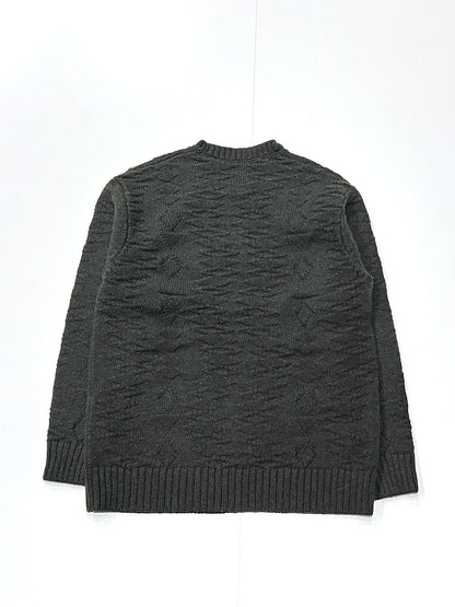FISHERMAN SWEATER - NATIVE PATTERN OLIVE